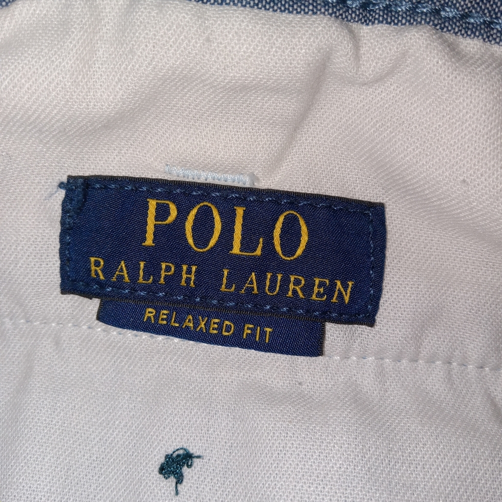 Polo Ralph Lauren Blue Chino Relaxed Fit Shorts 40 - Picture 3 of 11